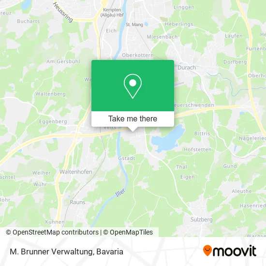 Карта M. Brunner Verwaltung