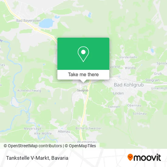 Карта Tankstelle V-Markt