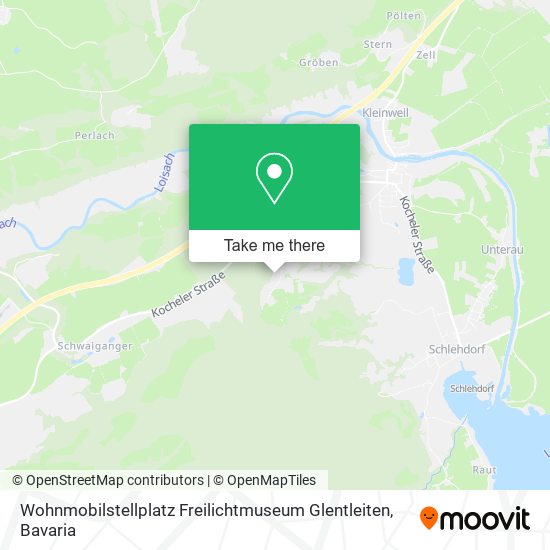 Wohnmobilstellplatz Freilichtmuseum Glentleiten map