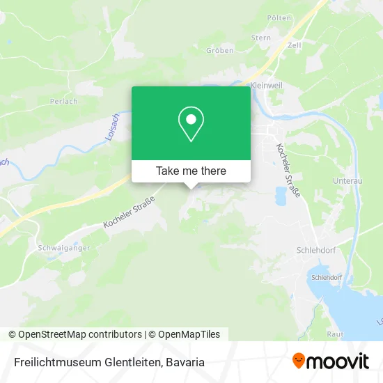 Карта Freilichtmuseum Glentleiten