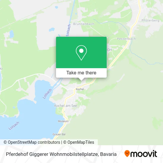 Карта Pferdehof Giggerer Wohnmobilstellplatze