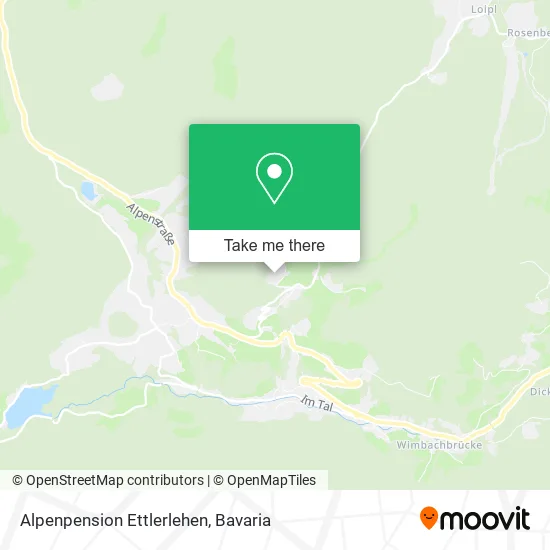 Alpenpension Ettlerlehen map