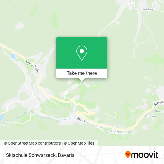 Skischule Schwarzeck map