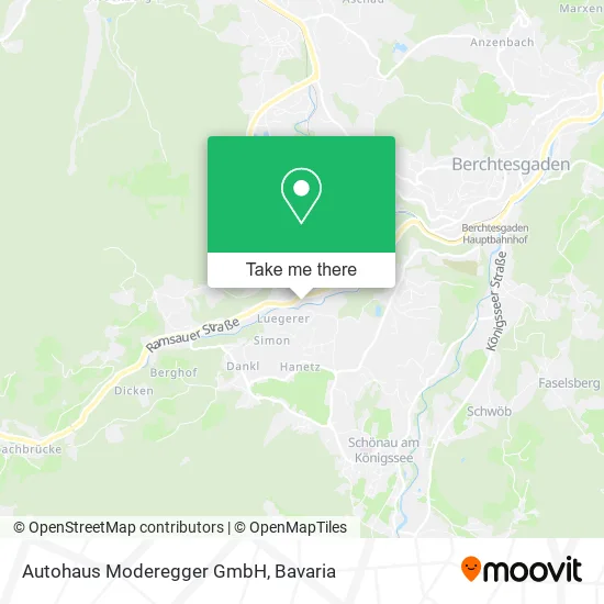 Карта Autohaus Moderegger GmbH