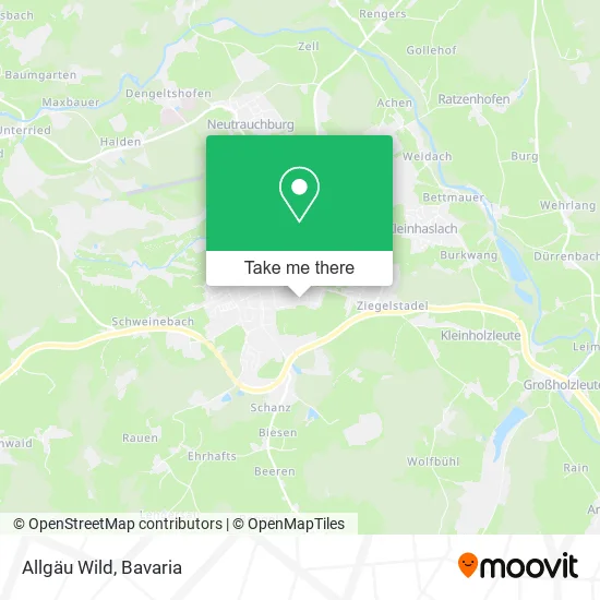 Карта Allgäu Wild