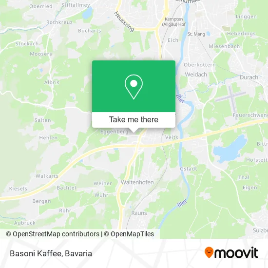 Карта Basoni Kaffee