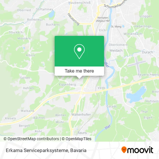 Карта Erkama Serviceparksysteme