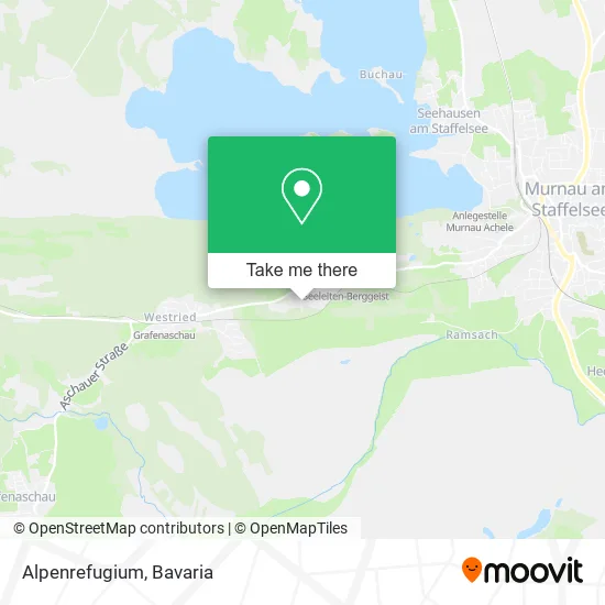 Карта Alpenrefugium