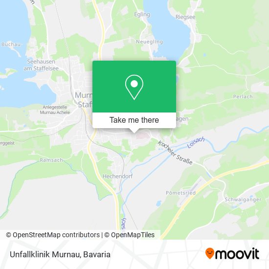 Карта Unfallklinik Murnau