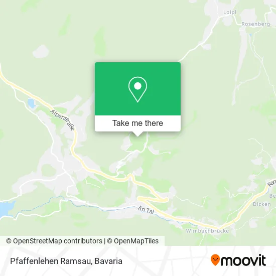 Карта Pfaffenlehen Ramsau
