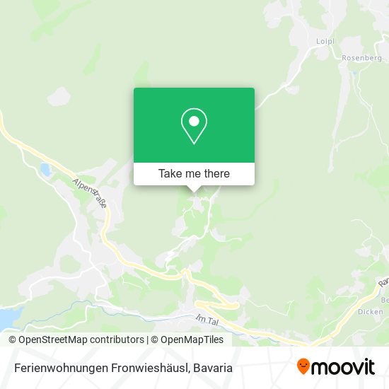 Ferienwohnungen Fronwieshäusl map
