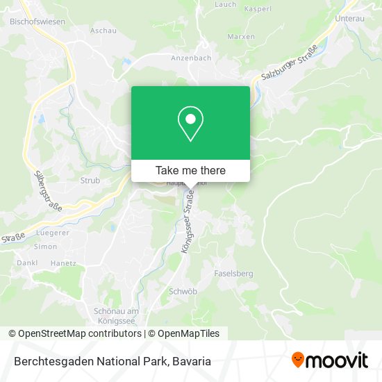 Berchtesgaden National Park map