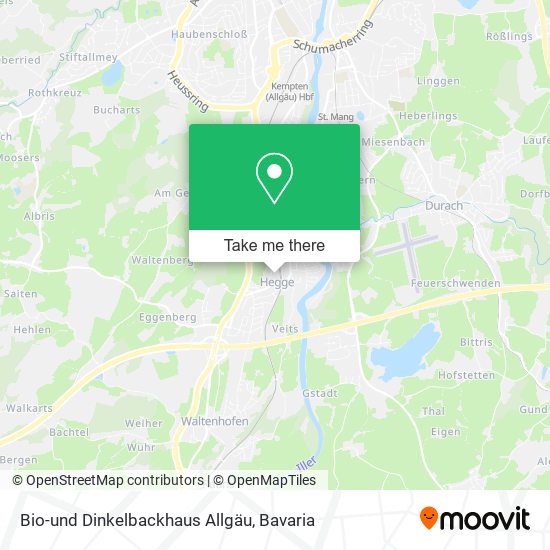 Bio-und Dinkelbackhaus Allgäu map