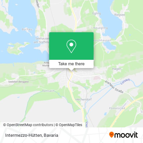 Intermezzo-Hütten map