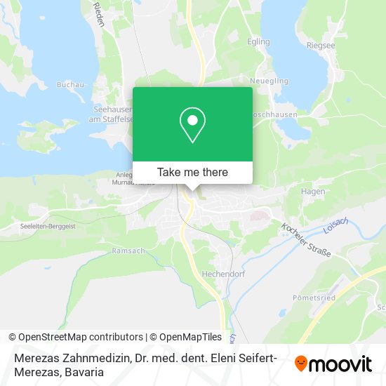 Merezas Zahnmedizin, Dr. med. dent. Eleni Seifert-Merezas map