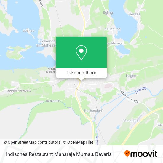 Indisches Restaurant Maharaja Murnau map