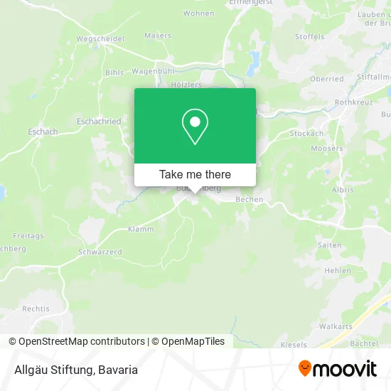 Карта Allgäu Stiftung