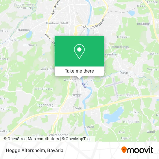Карта Hegge Altersheim