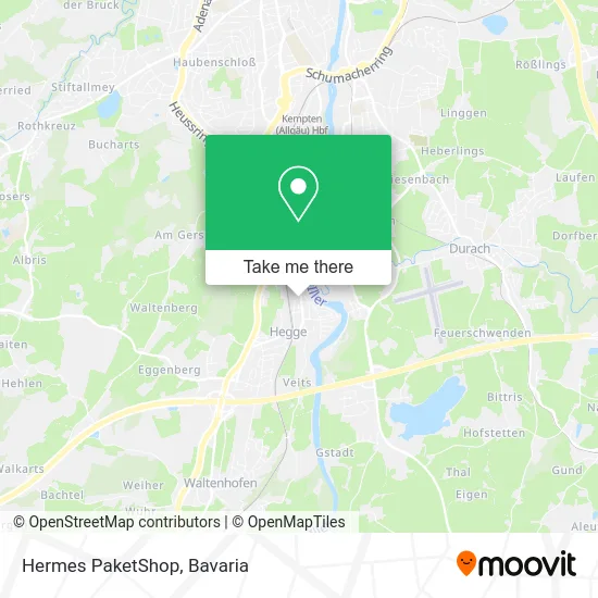 Карта Hermes PaketShop