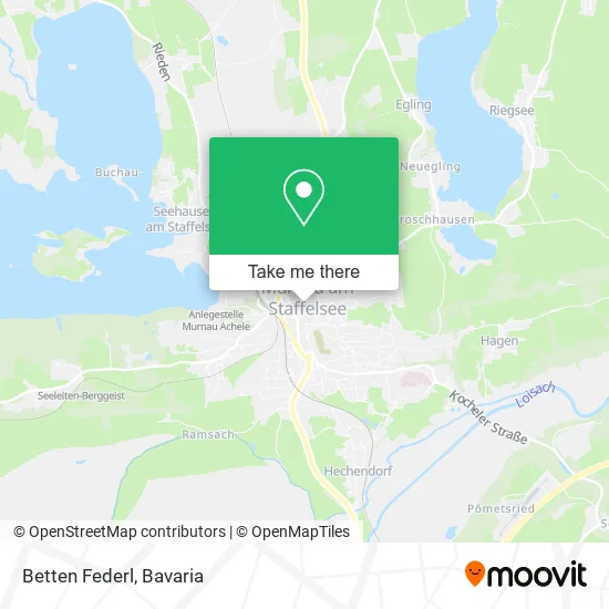 Карта Betten Federl