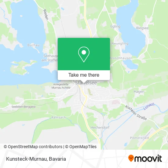 Карта Kunsteck-Murnau