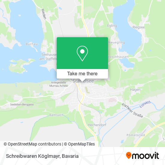 Карта Schreibwaren Köglmayr