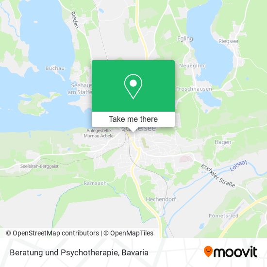 Карта Beratung und Psychotherapie