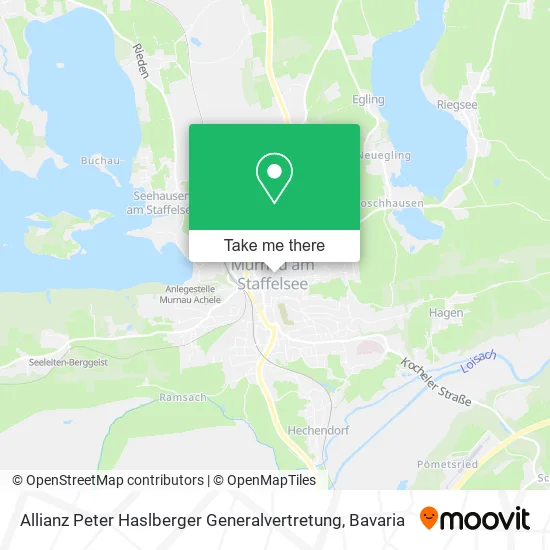 Карта Allianz Peter Haslberger Generalvertretung