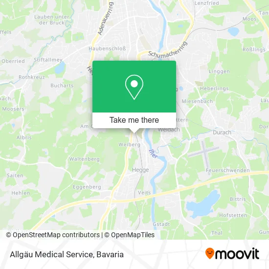 Карта Allgäu Medical Service