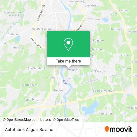 Карта Autofabrik Allgäu