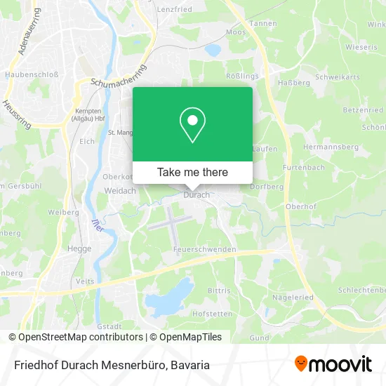 Карта Friedhof Durach Mesnerbüro