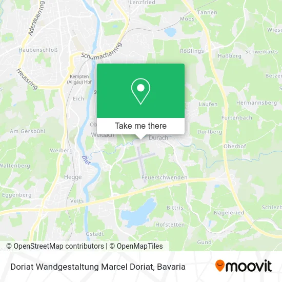 Карта Doriat Wandgestaltung Marcel Doriat