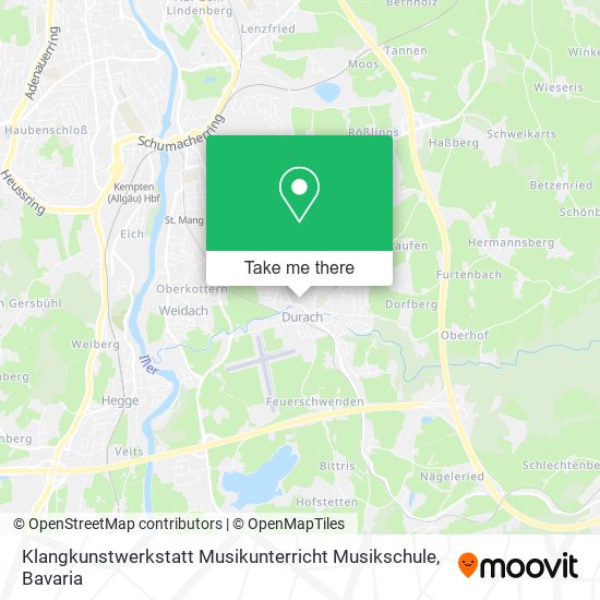 Klangkunstwerkstatt Musikunterricht Musikschule map