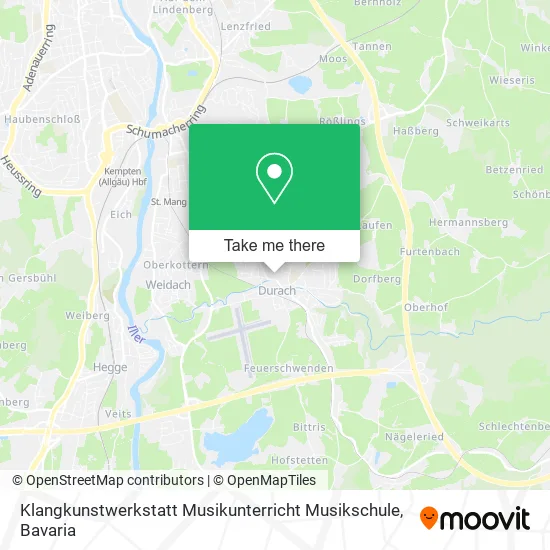 Карта Klangkunstwerkstatt Musikunterricht Musikschule