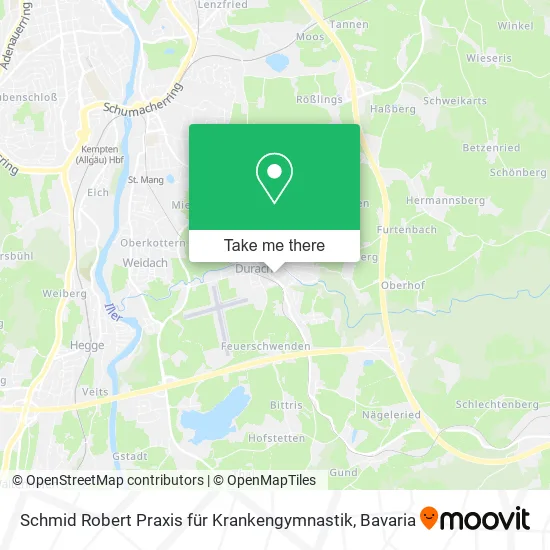 Карта Schmid Robert Praxis für Krankengymnastik