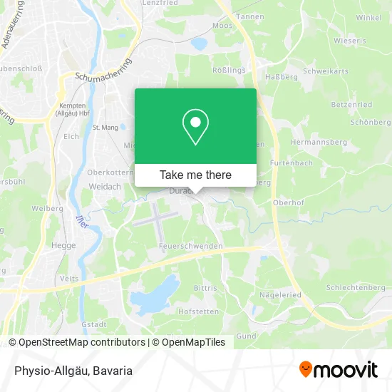 Карта Physio-Allgäu