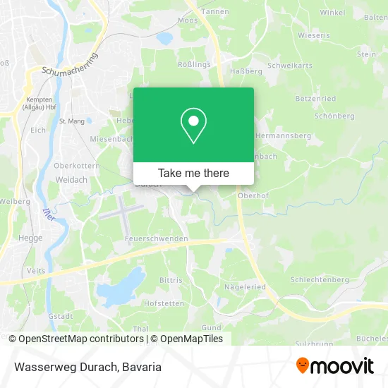 Карта Wasserweg Durach