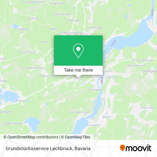 Grundstücksservice Lechbruck map