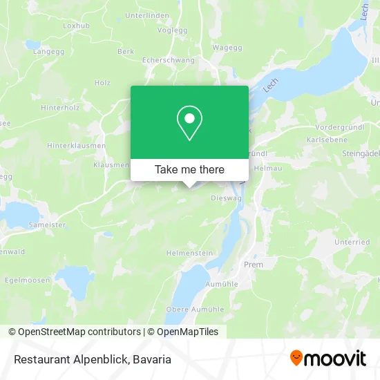 Карта Restaurant Alpenblick