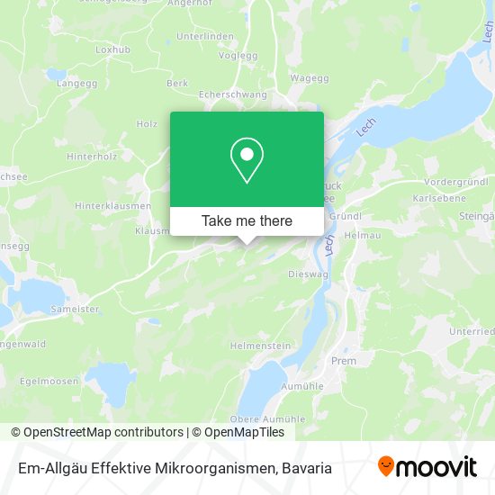 Em-Allgäu Effektive Mikroorganismen map