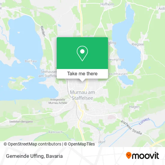 Карта Gemeinde Uffing