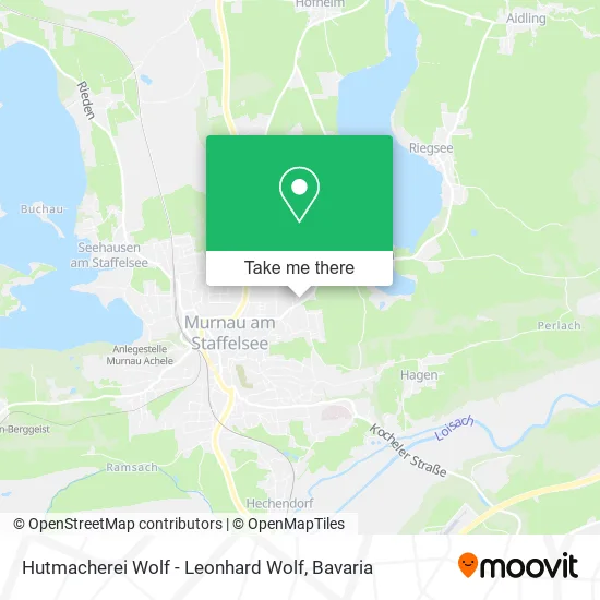 Карта Hutmacherei Wolf - Leonhard Wolf