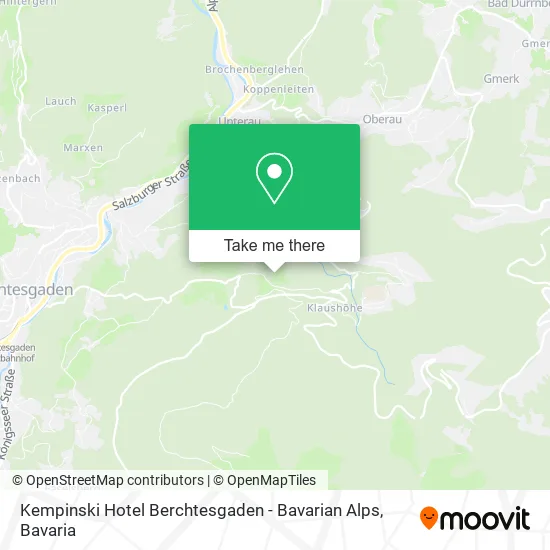Карта Kempinski Hotel Berchtesgaden - Bavarian Alps