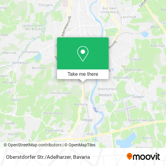 Карта Oberstdorfer Str./Adelharzer