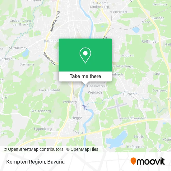 Карта Kempten Region