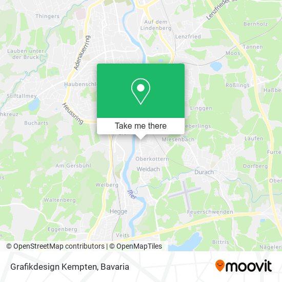 Карта Grafikdesign Kempten