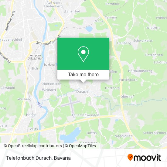 Telefonbuch Durach map