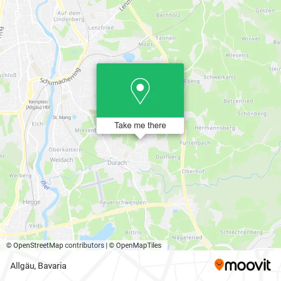 Карта Allgäu