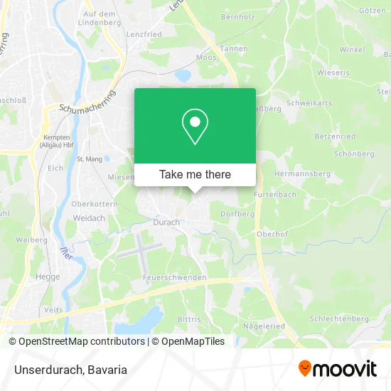Карта Unserdurach