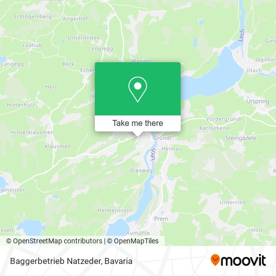 Baggerbetrieb Natzeder map